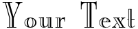 "Your Text" rendered in the New Yorker Engraved font