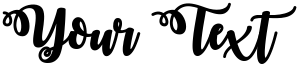 "Your Text" rendered in the October Twilight font