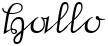 "Hallo" rendered in the OldGerm Becker font