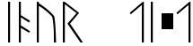 "Your Text" rendered in the OlofR Viking 16 characters font
