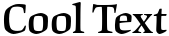 "Cool Text" rendered in the Origami Std font
