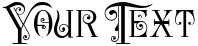 "Your Text" rendered in the P22 Kilkenny Swash Caps font