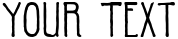 "Your Text" rendered in the P22Parrish font