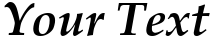 "Your Text" rendered in the PalmSprings font