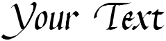 "Your Text" rendered in the PC Friends font