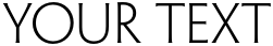 "Your Text" rendered in the Penumbra Flare Std font