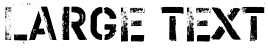 "Large Text" rendered in the PF Stamps Pro font