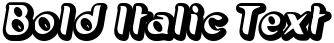 "Bold Italic Text" rendered in the Pilot font
