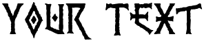 "Your Text" rendered in the PR Viking 01 font
