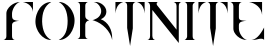 "Fortnite" rendered in the Quake Cyr font