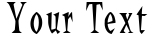 "Your Text" rendered in the QuetzalcoatlCondensed font