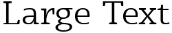 "Large Text" rendered in the Radcliffe Display font