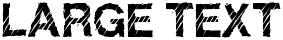 "Large Text" rendered in the Raptor font