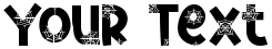 "Your Text" rendered in the Red Spider font