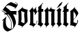 "Fortnite" rendered in the Retribution 5 font