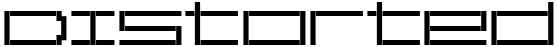 "Distorted" rendered in the ReversionBroken font