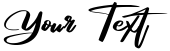 "Your Text" rendered in the Rosega font