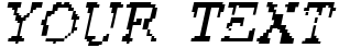 "Your Text" rendered in the Rubber Biscuit font