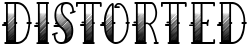 "Distorted" rendered in the Sailor Larry - Fade font