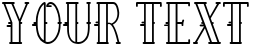 "Your Text" rendered in the Sailor Larry font