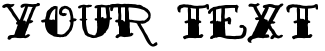 "Your Text" rendered in the Sailor's Fat Tattoo Script font