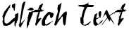 "Glitch Text" rendered in the Sctratch-Condensed font