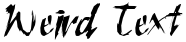 "Weird Text" rendered in the Sctratch-Condensed font