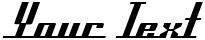 "Your Text" rendered in the SF Americana Dreams Extended font