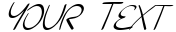 "Your Text" rendered in the SF Burlington Script SC font