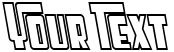 "Your Text" rendered in the SF Cosmic Age Outline font