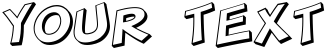 "Your Text" rendered in the SF Minced Meat Shaded font