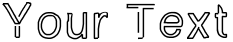 "Your Text" rendered in the SimplyChalky font
