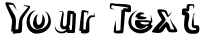 "Your Text" rendered in the Smoke-ScreenObl font