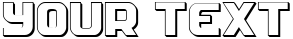 "Your Text" rendered in the Soldier 3D font