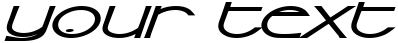 "Your Text" rendered in the Sonic Superpowers font