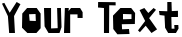 "Your Text" rendered in the SpaceCowboy font