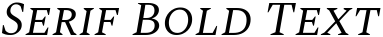 "Serif Bold Text" rendered in the Spectral SC font