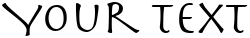"Your Text" rendered in the Sphinx font