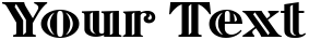 "Your Text" rendered in the SphinxInline font