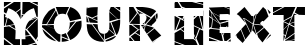 "Your Text" rendered in the SpiderWebBlock font
