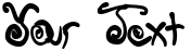 "Your Text" rendered in the Spurly Curly font