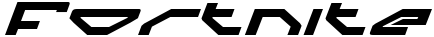 "Fortnite" rendered in the Spylord Bold Expanded Italic font