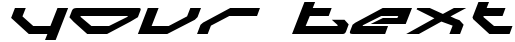 "Your Text" rendered in the Spylord Bold Expanded Italic font