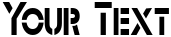 "Your Text" rendered in the Stencil Sans-Condensed font