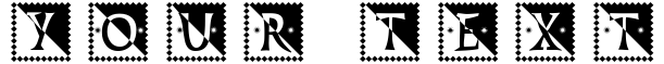 "Your Text" rendered in the StonageStamp font