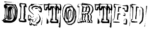"Distorted" rendered in the SuperiorSmudged font