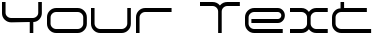 "Your Text" rendered in the supersonic font