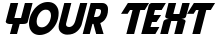 "Your Text" rendered in the Tecate font