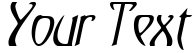 "Your Text" rendered in the TemplarCondensed font