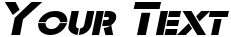 "Your Text" rendered in the Templett Wide font